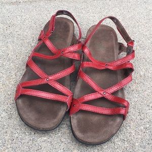 Dansko red sandals strappy 39